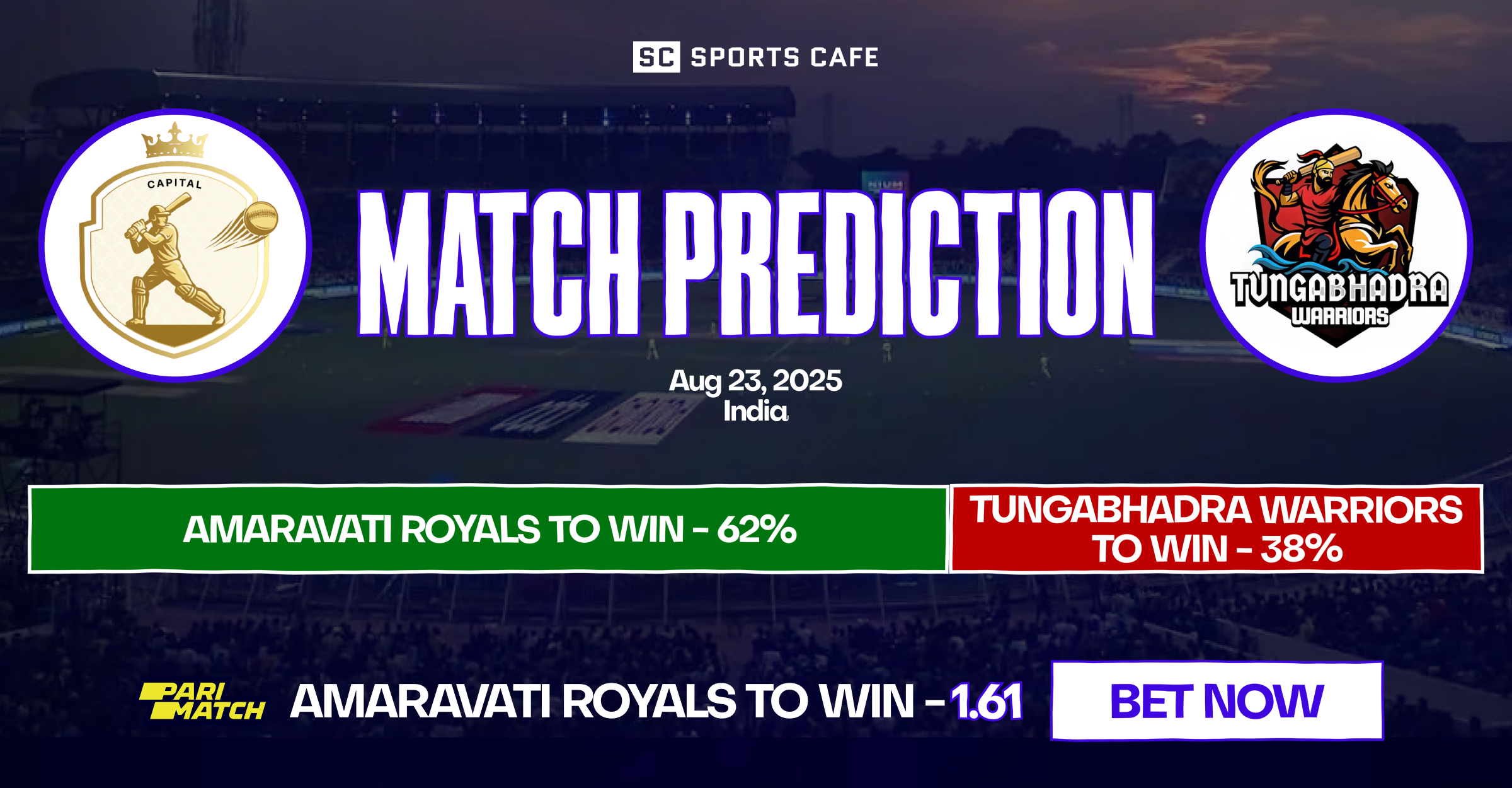 Amaravati Royals vs Tungabhadra Warriors